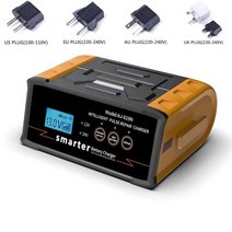 오토바이배터리 자동차 충전 자동복원기 12V24V 배터리 충전기 300W 25A 리드 산 성 건조 물에 대 한 스마트 자동 AGM 펄스 복구 오토바이, UK Plug+영국