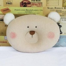 아트박스/러브컨츄리 곰돌이 짱구배게 만들기 DIY-솜포함, 본품