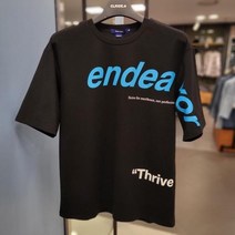 [클라이드앤] 남여 공용 루즈핏 여름 endeavor 그래픽 티셔츠 FLBTS257