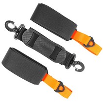 스노우 보드 데크 스노보드 데스페라도 바인딩 Nylon with Ant-Slip Pad Ski Pole Carrying Strap Portable, 02 주황색