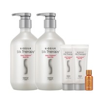 실크테라피 샤인 트리트먼트 플러스 로즈힙 500ml 2개 + 수프림 에센스 15ml 1개 + 플러스 로즈힙100ml 2개, 로즈힙 트릿 500ml 2개+증정