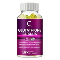글루타티온 캡슐 500MG 안티에이징 주름 피부 미백 알약 60/120pcs Glutathione Capsules 500MG Anti-Aging Anti Wrinkle Skin W, 120PCS