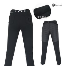 페라어스 여성용 스판 융털 골프 반패딩바지 APBU8134W0