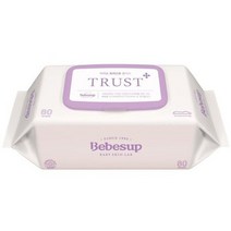베베숲 트러스트 플러스 물티슈 캡형 엠보싱, 80매, 10팩