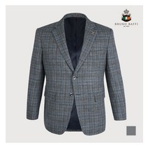 인디안 BRUNO BAFFI 남성 그레이 체크 자켓_MACFFXF8331