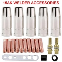 20Pcs Mig 용접기 소모품 액세서리 노즐 연락처 팁 홀더 15AK MB15 Co2 토치 용 전도성, 04 1.2mm