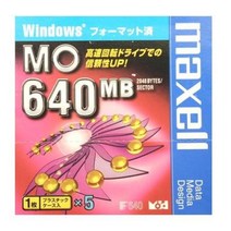 Windows 포맷 640MB MO 미디어 5장 팩 maxell MA-M640.WIN.B1P5