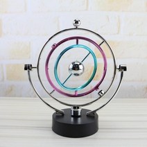 회전 영구 모션 스윙 천체 글로브 뉴턴 진자 모델 운동 궤도 가제트 홈 장식 공예, color606