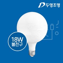 두영조명 LED볼전구 18W, 전구색[노란빛]