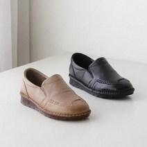 천연소가죽 푹신한 단화 엄마 중년 할머니 효도신발 선물 50대