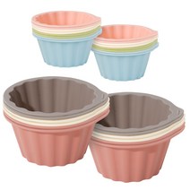 아띠래빗 쏙쏙 실리콘 머핀틀 중 6P + 소 8P, 2세트