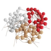 크리스마스 트리 장식용 인공 100개 조각(빨간색 ), 거품, 다색