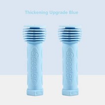 세발 전기 스쿠터 부모님 노약자 거동 효도 1 쌍 고무 자전거 자전거 핸들 바 그립 미끄럼 방지 방수 자전거 핸들 바 자전거 핸들 바, Upgrade Blue
