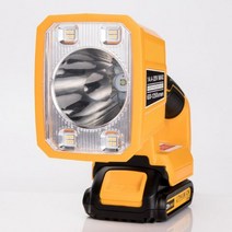 배터리 작업등 전동공구 디월트 호환휴대용 LED 램프 18W 18V 이온 손전등 USB 야외 조명 (배터리 없음), 02 18W type 2