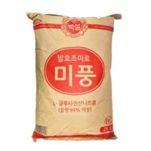 백설 미풍 L-글루타민산나트륨 RC 25kg, 6개