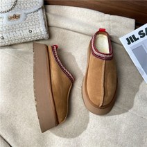 여성 겨울신발 방한부츠 방한화 레트로 스노우 따뜻한 스웨이드 가죽 부츠 여성용 레이지 로퍼 플랫 보타스 부츠 겨울