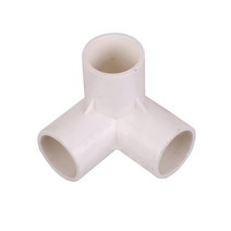 20mm 3구 pvc 파이프 연결 커넥터 집 하우스 가구 만들기 조인트 연결, 단품
