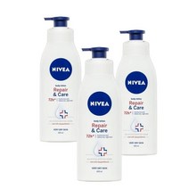 니베아 리페어 앤 케어 바디로션 수분크림 72H 400ml Nivea Repair Care Body Lotion Moisturiser, 3개