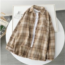 블라우스 여성 모직 격자 무늬 코트 격자 무늬 셔츠 여성용 두꺼운 긴 소매 탑 셔츠 blusas ropa de mujer