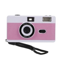 다회용필름카메라 kodak 필름 카메라에 적합 35mm 레트로 수동 필름 토이카메라, 화이트 핑크 퍼플