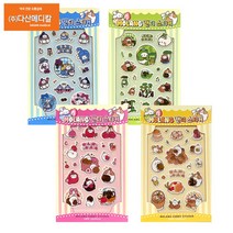 다산메디칼 PVC 몰랑 캔디 스티커 캐릭터스티커 10g 캐릭터 이미지 랜덤발송 5개