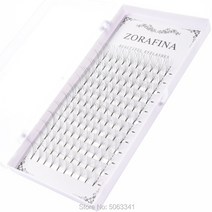 ZORAFINA 5D 인조 속눈썹 개별 속눈썹 인조, 01 C_01 0.07mm_02 9mm