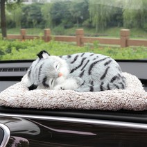 차량용 실내용 잠자는 강아지 고양이 제습인형, 리얼펫(큰 사이즈), 브리티쉬