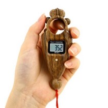 마이소품 계수기 카운트 염주 배터리 교체가능, 진한갈색 (건전지형)