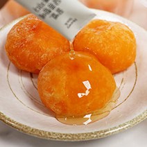 꿀먹은 아이스 홍시 환상의 조합 청도 씨없는 감 반시 영양간식, 1박스, 홍시12입+허니꿀 6봉