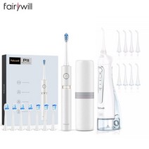 물치실 치간 세정기 워터 치실 픽 무선 구강 세척기 가정용 스케일링 Fairywill 300ml 휴대용 irrigator usb 충전식 치과 물 flosser jet 치과 치아, 5020e-white-p11w