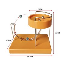 Ecommhunt 키네틱 아트 영구 운동 기계 모션 장난감 책상 홈 장식 롤링 볼 직송, Yellow(Usb charging)
