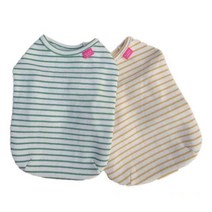 강아지옷 엣지 블링탑 그린 1P 줄무늬 애견 티셔츠 예쁜강아지옷-72394EAX429Bb, XL