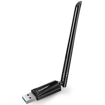 PC용 무선 네트워크 WiFi 어댑터 Inamax AC1300 듀얼 밴드 5GHz 하이 게인 5dBi 안테나가 있는 노트북용 Windows 11 10 8.1 8 7 XP Mac O, 1개