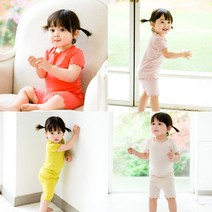 주니어 아동 여름실내복 배냇베이비내복 -반팔셔링