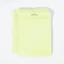 opp필름 비닐 투명 포장 필름 구멍이있는 10pcs 자기 씰링 opp 가방 diy 쥬얼리 디스플레이 스토리지에 대한 한 서리로 덥은 플라스틱 주머니를 두껍게하십시오, 노란색-10.5x15cm