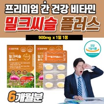 밀크씨슬 잠을 자도피곤 남자 여성 피곤할때 먹는 영양제 피로할때 만성 피로회복제 식약처 식약청 간보호제 간기능 개선제 보조제 간비타민 복합영양제 항산화제 영양제 낱개 개별 포장, 6개(6개월분)