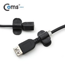 라이트컴 Coms NA232 케이블 클립 Clip형 6ea 블랙 [G] 케이블-기타케이블, 선택없음