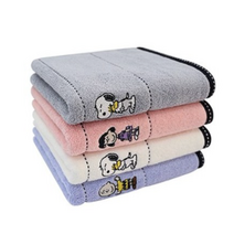 송월타월 스누피 프렌즈40 수건 140g 30수 면사, 라이트그레이, 1개