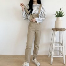 [ILLU]패션마켓11 gpt6028k09b 바지 멜빵 일자바 여성오버롤팬츠 점프수트 데일리룩 레이어드 포켓 뷔스티에_hAeEA