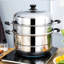 가정용 전기 인덕션 안전한 스테인레스 스틸 two three layer 두꺼운 steamer pot 수프 steam pot 보편적인 요리 pots for 인덕션 쿠커 가스