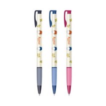설래임 동아연필 미피 그립 유성볼펜 0.38mm 1갑(24자루), 흑색