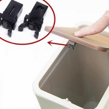 다용도 휴지통 도어 뚜껑 안경집 자동차 실내등 원터치 개폐 열고닫기 푸시 푸쉬 오픈 댐퍼 래치 버클 DIY 교체 부품 부속 숫놈블랙, 블랙