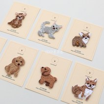 소잉홀릭 열접착 와펜 마이펫 03515 열접착식 패치 자수 와팬 미니와펜, 3. 퍼피 A