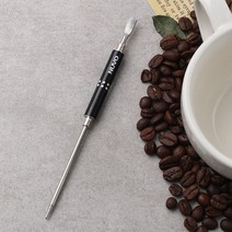 누보 큐빅 라떼아트펜 에칭펜 블랙 커피 용품, 1개