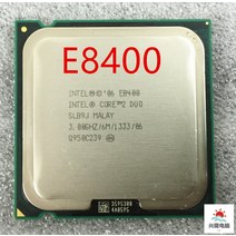 Cpu Core 2 Duo E8400 인텔 프로세서 듀얼 코어 3.0Ghz 6M 1333MHz 소켓 775, 한개옵션0