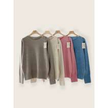 [잘한다니트] 홀가먼트 베이비 알파카 니트 풀오버 WT3617