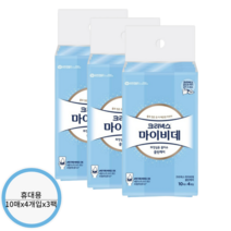 크리넥스 마이비데 휴대용 10매 4개입 3팩
