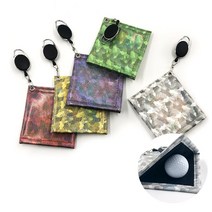 골프 수건 골프볼 타올 골프공 릴와이어 타월 골프채 미니 클럽 딲이, 레드