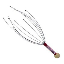 두피 케어 마사지기 탈모 헤어 관리 지압기 1235pcs 머리 편안한 클로 헤드 스파 목 스트레스 릴리프 낙지 릴리스 헤드 스틸 볼, 1pc 임의의 색상, 1pc 임의의 색상