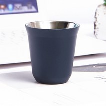 에스프레소샷잔 스테인레스 스틸 이중 벽 네스프레소 커피 컵 단열 귀여운 머그잔 픽시 캡슐 모양, 05 보라색_01 80ml